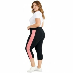 ID IDEOLOGY WOMEN'S ESSENTIALS COLORBLOCKED CROPPED LEGGINGS